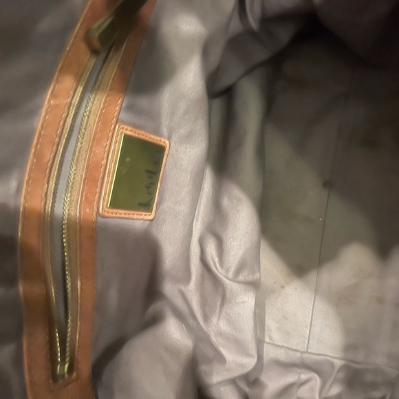 Kooba Large Brown Leather Tote Bag Purse Handbag Boho - Picture 15 of 16